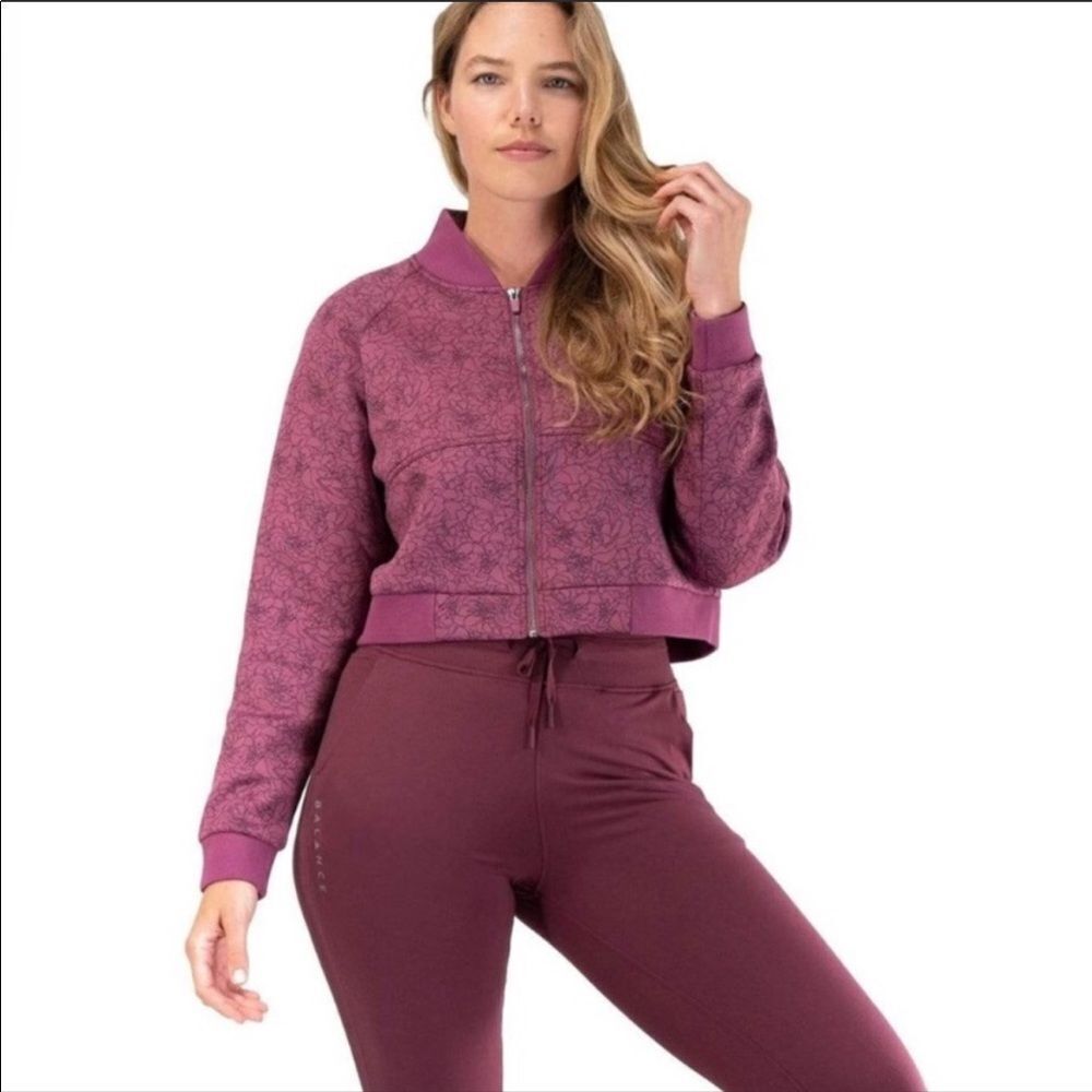 Balance Athletica Crop Flight jacket size L